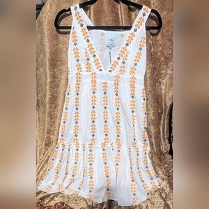 NWT AREA Geometic Embroidered Size XS Mini Dress